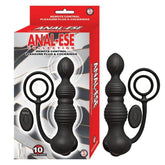 Nasstoys Anal-Ese Remote Control Vibrating Pleasure Plug and C-Rings Prostate Toys